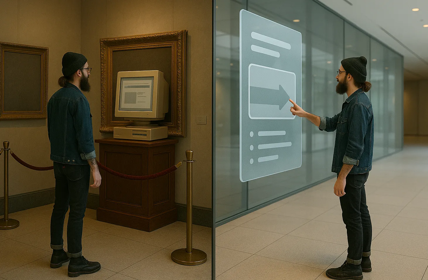 A smooth page transition animation in a browser.